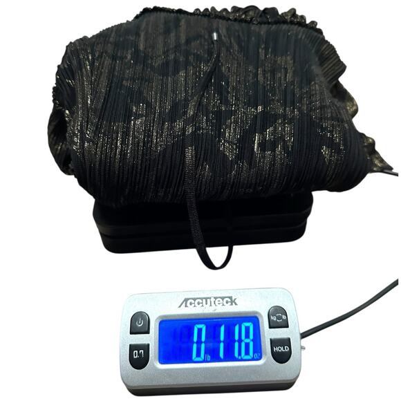 Halston Heritage Black Metallic Gold Halter Dress Womens XS Ruffle Hem Cocktail - Picture 9 of 9